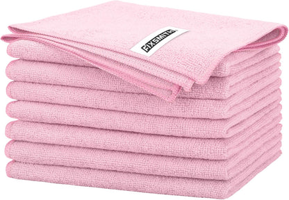 FIXSMITH Microfiber Cleaning Cloth - Pack of 50, Microfiber Towels for Cars 16 x 12 in, Highly Absorbent Cleaning Rags, Lint-Free, Streak-Free Cleaning Cloths for Car Kitchen Home Office