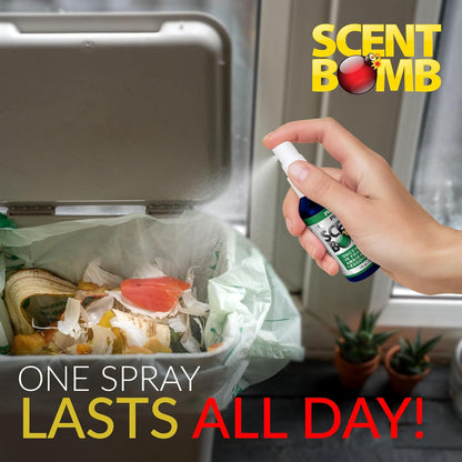 Scent Bomb Air Freshener Spray, Long-Lasting Odor Eliminator - Effective Deodorizer for Home & Car, Fresh Room Spray for Kitchen, Bathroom & Smell Neutralizer - 1 oz Pack of 4, Black Cherry Scent