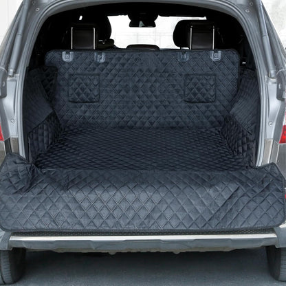 PETICON SUV Cargo Liner for Dogs, Waterproof Trunk Cover for SUVs with Bumper Flap Protector, Scratchproof Durable 600D Oxford Fabric, Non-Slip, Machine Washable
