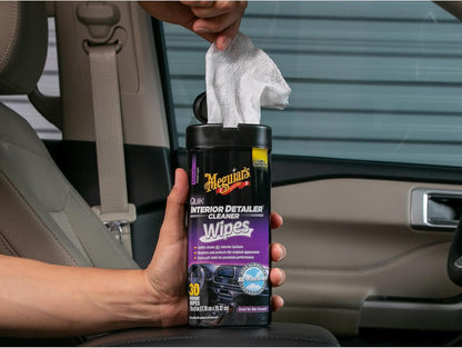 Meguiar's Quik Interior Detailer Cleaner, Quick Detailer Spray Cleans And Refresh Car Interiors, Use On Plastics, Leather & Rubber, Dashboards, Trim In Cars, Trucks & Suvs - 24 Oz Spray Bottle