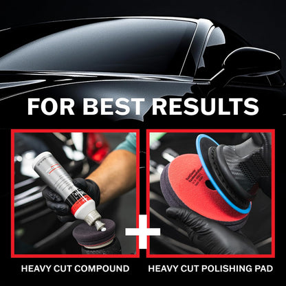 KOCHCHEMIE Heavy Cut Coarse Polishing Compound v2- Silicone-Oil-Free; Fast Reworking of Heavily Weathered Paintwork and Deep Scratches; Ideal for Soft and Scratch-Proof Paint (250ml)