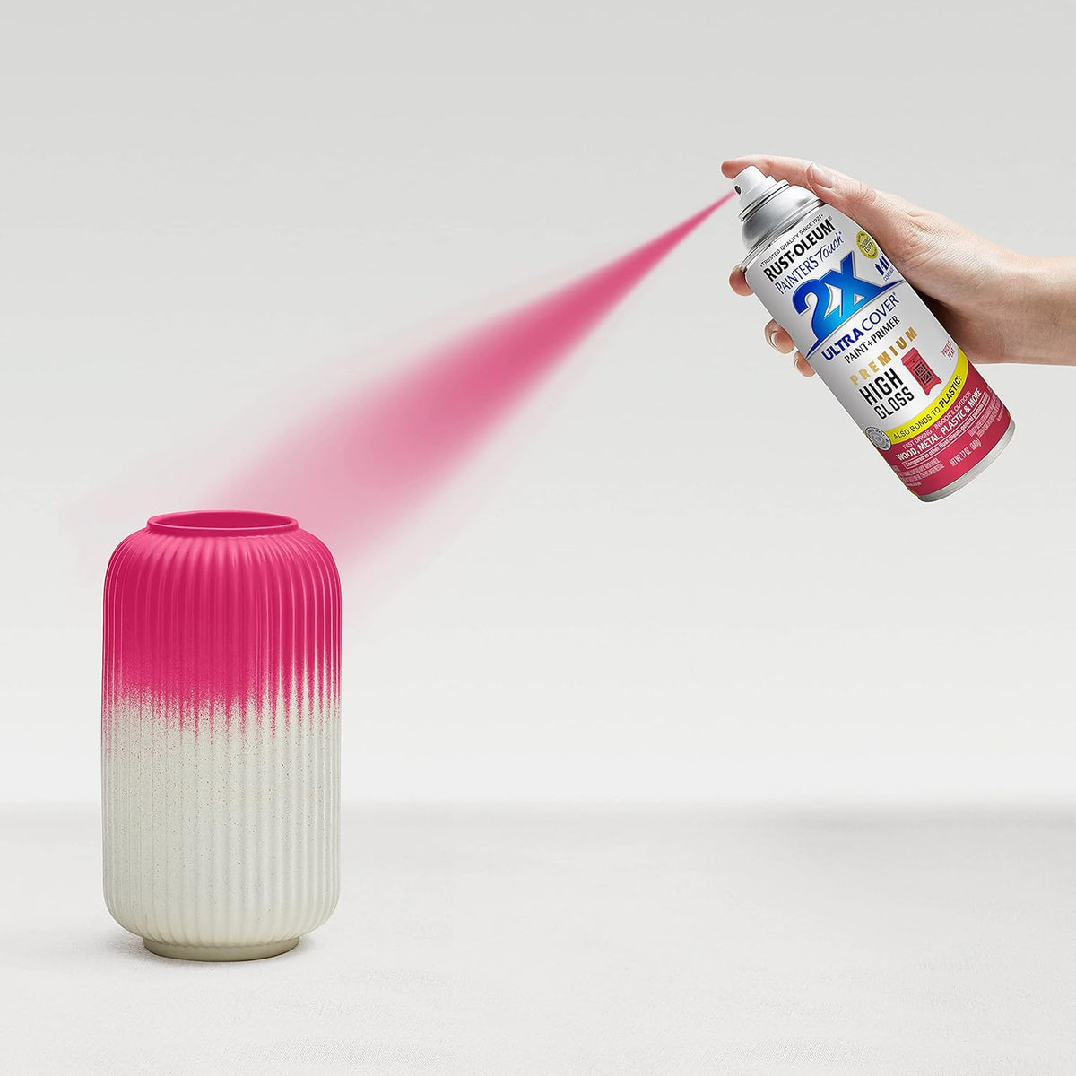 Rust-Oleum 334029 Painter's Touch 2X Ultra Cover Spray Paint, 12 oz, Gloss Clear - Colors F