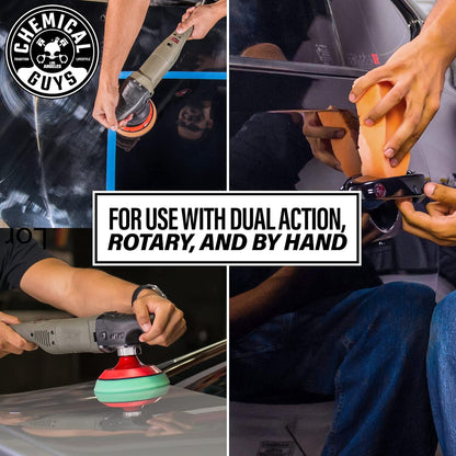 Chemical Guys C4 & P4 Clear Cut Correction Compound and Precision Paint Perfection Polish Combo - Removes Scratches, Swirls, Towel Marks, and Etching, Restores Gloss, Polishing Kit - 2 x 16 oz
