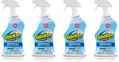 OdoBan Ready-to-Use Disinfectant and Odor Eliminator, 32 Ounce Spray Bottle, Original Eucalyptus Scent