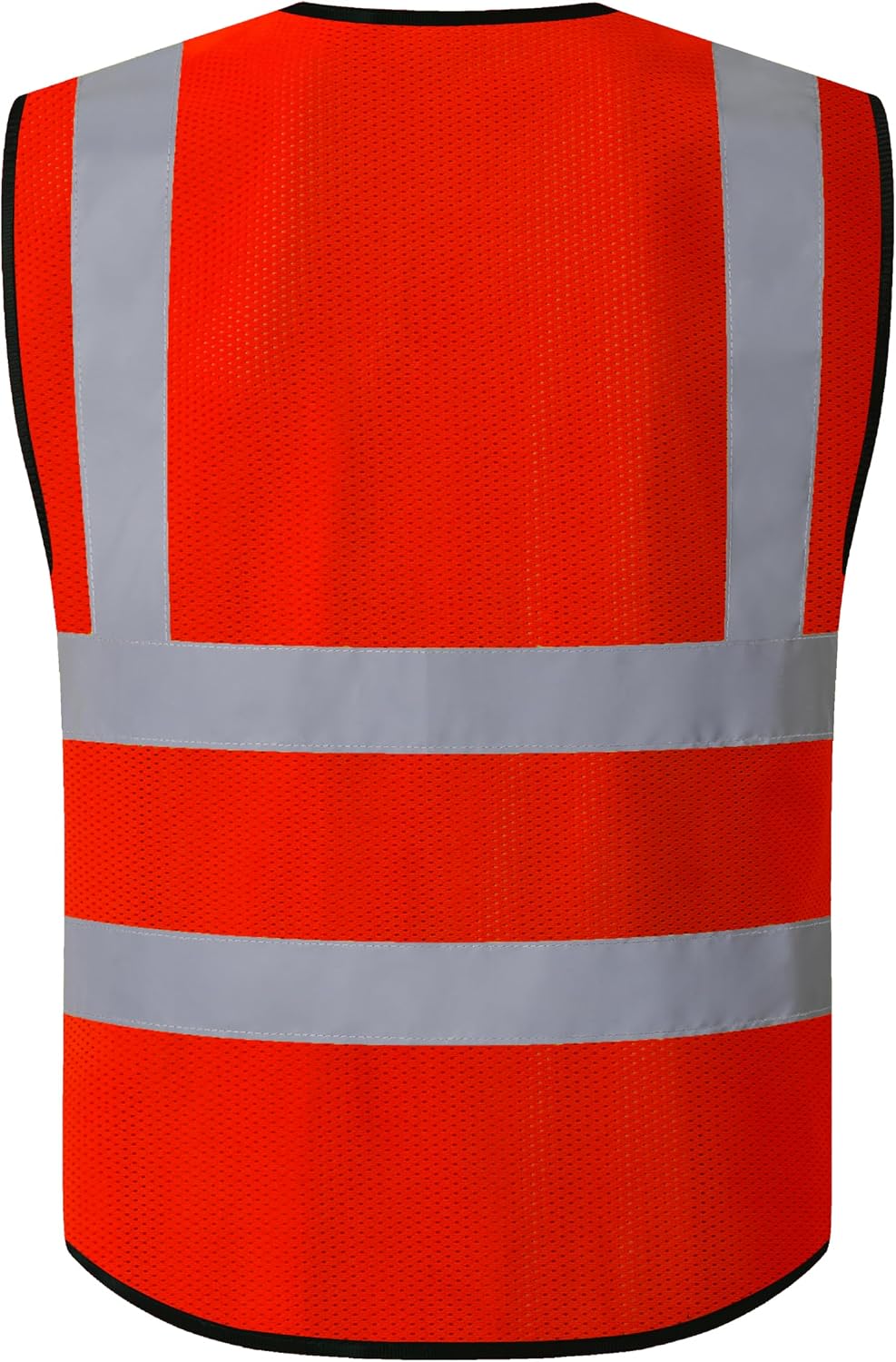 Hi Vis Reflective Safety Vest for Men Women with Chest Pocket Mesh High Visibility Class 2 Construction Vest,Meets ANSI/ISEA Standard(KZ179-Yellow-L)