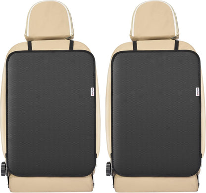 Meolsaek Kick Mats Back Seat Protector, Waterproof Oxford Seat Back Protector, Car Seat Back Protector for Kids, Back of Seat Protector for Kids Feet Car Seat (Black A -1pc)