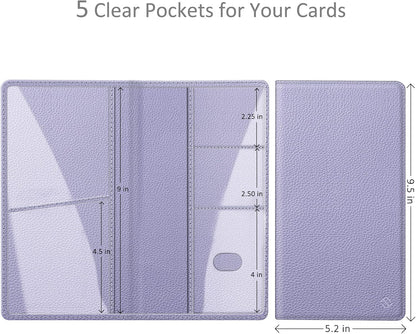 FINPAC Car Registration and Insurance Card Holder, Vehicle Glove Box Card Organizer Wallet Automobile Accessories for License