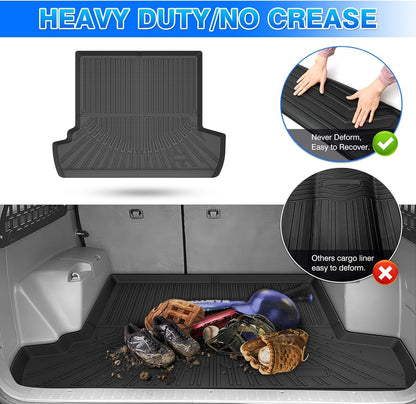 Rav4 Cargo Liner - Trunk Mat for Toyota RAV4 2019-2024 2025, All Weather Cargo Mat for rav4 Accessories, Heavy Duty (Fit for All Models)