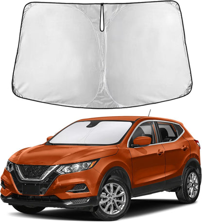 EcoNour Car Windshield Sun Shade | 2025 Upgraded Innovative No-Light-Pass Technology for Maximum Coverage | Foldable Sun Shade Keeps Your Vehicle Cool | Must-Have Car Accessories | Small (59" x 29") - Colors D