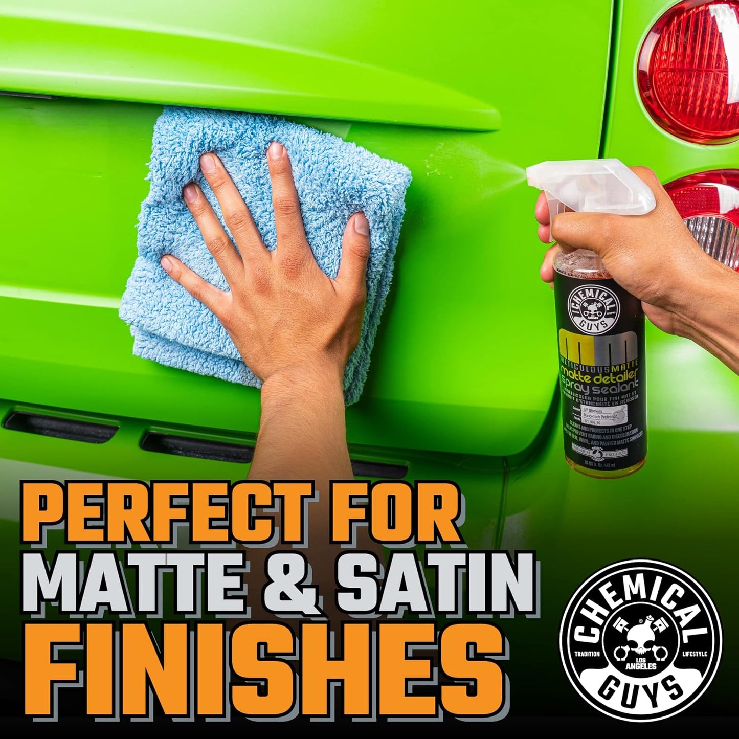 Chemical Guys Meticulous Matte Finish Detailer and Spray Sealant – Quick Detailer Spray for Satin and Matte Surfaces – Safe for Vinyl Wraps on Cars, Trucks & SUVs, 16 oz