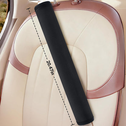 Extra Long Car Seat Belt Cover, 2Pack Waterproof Seatbelt Shoulder Pad for Comfortable Driving, Soft Seatbelt Strap Covers for Adults Kids Women & Men, Machine Washable, Grey