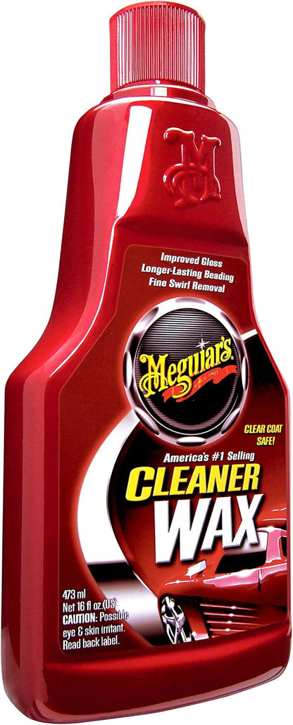 Meguiar’s Cleaner Wax, Liquid Car Wax For Diy Drivers & Detailers—Cleans, Polishes And Protects; Use On Exterior Paint And Clear Coat Surfaces On Cars, Trucks & Suvs - 16 Oz Bottle