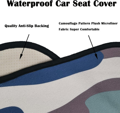 Car Seat Cover Protector Front Seats,for Gym Workout,Running,Swimming,Beach and Hiking,Waterproof Sweat Towel Bucket Seat Covers for Cars SUV Trucks (Black, 1Pcs)