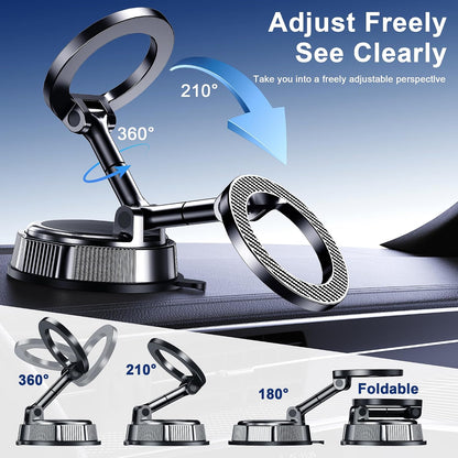 Qifutan Car Phone Holder Mount Phone Mount for Car Windshield Dashboard Air Vent Universal Hands Free Automobile Cell Phone Holder Fit for iPhone Smartphone Camera Mounts
