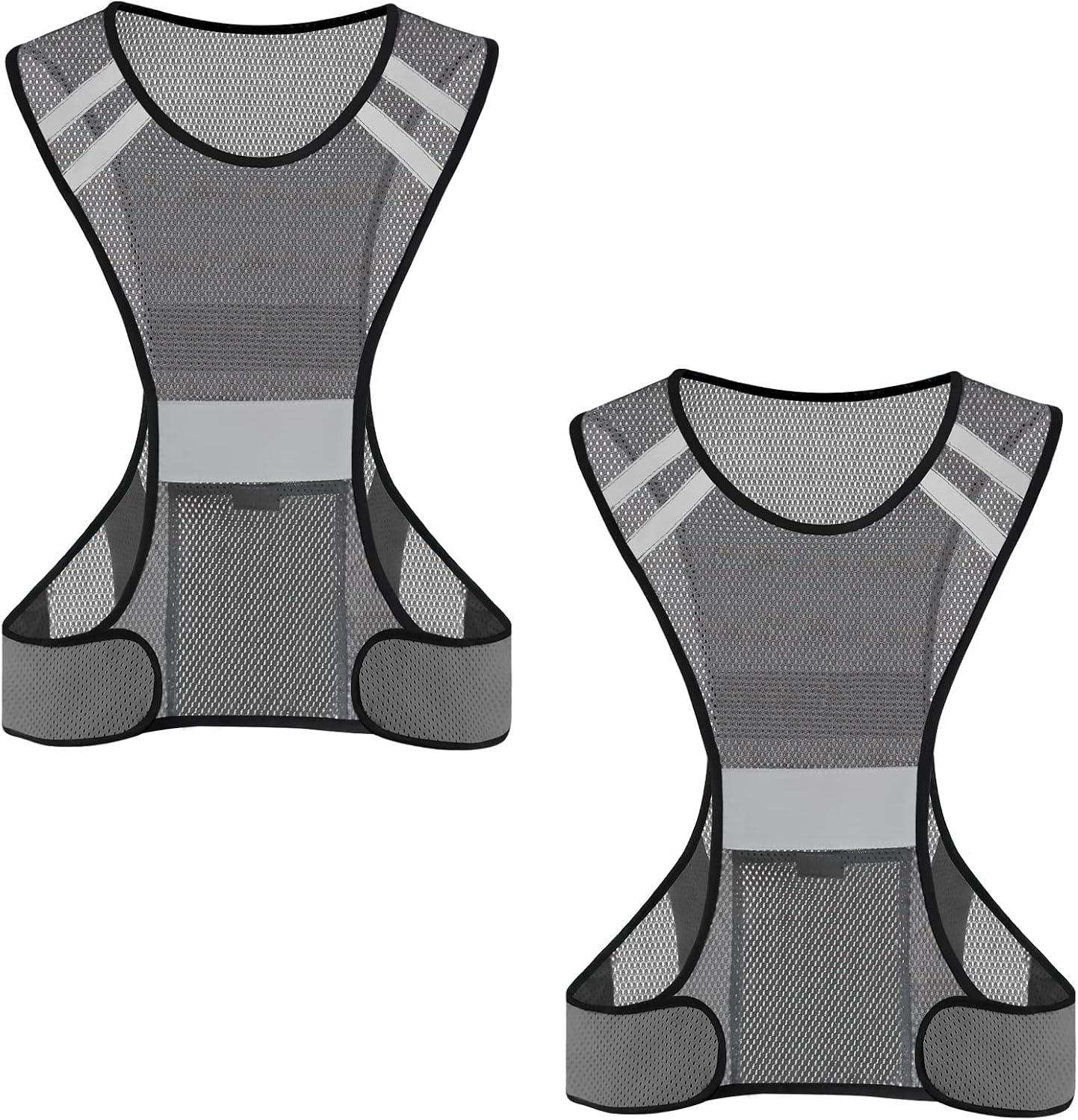 TCCFCCT Reflective Running Vest, High Visibility Running Gear with Large Pocket