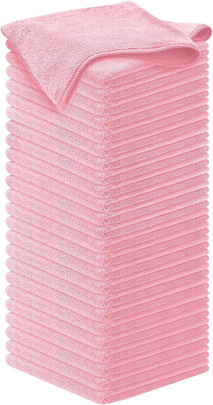 USANOOKS Microfiber Cleaning Cloth Grey - 12 Pcs (12.5"x12.5") - High Performance - 1200 Washes, Ultra Absorbent Microfiber Towel Weave Grime & Liquid for Streak-Free Mirror Shine - Car Washing Cloth