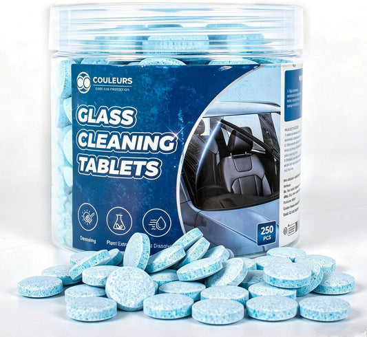 Couleurs Car Windshield Washer Tablets, Washer Fluid Tablets Glass Cleaner Concentrate Windshield Wiper Fluid Car Windshield Cleaner Automotive Glass Cleaner, 200 Pieces, 250 Pieces