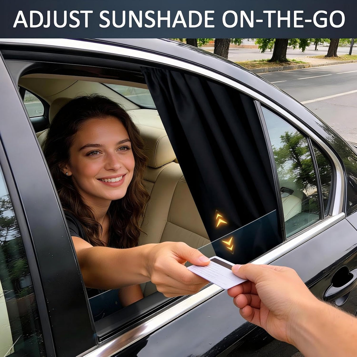 XCBYT Magnetic Car Side Window Shades 4 Pack, 100% Blackout Privacy | Blackout privacy for camping, naps & work. Keeps your car cool. Fits steel frames only, measure first. Handle magnets gently