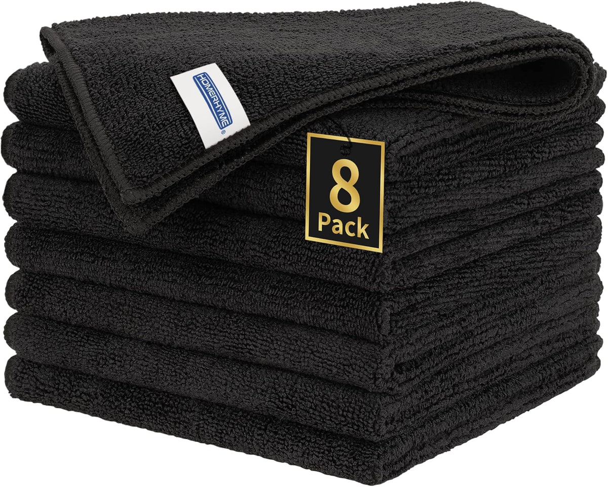 Microfiber Cleaning Cloth, 100 Pack Cleaning Rags Microfiber Towel Bulk Absorbent Lint-Free Wash Cloths, All-Purpose Shop Towels for Cars, Automotive, Garage, Home & Kitchen 11.5"*11.5"