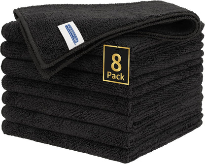 Microfiber Cleaning Cloth, 100 Pack Cleaning Rags Microfiber Towel Bulk Absorbent Lint-Free Wash Cloths, All-Purpose Shop Towels for Cars, Automotive, Garage, Home & Kitchen 11.5"*11.5"