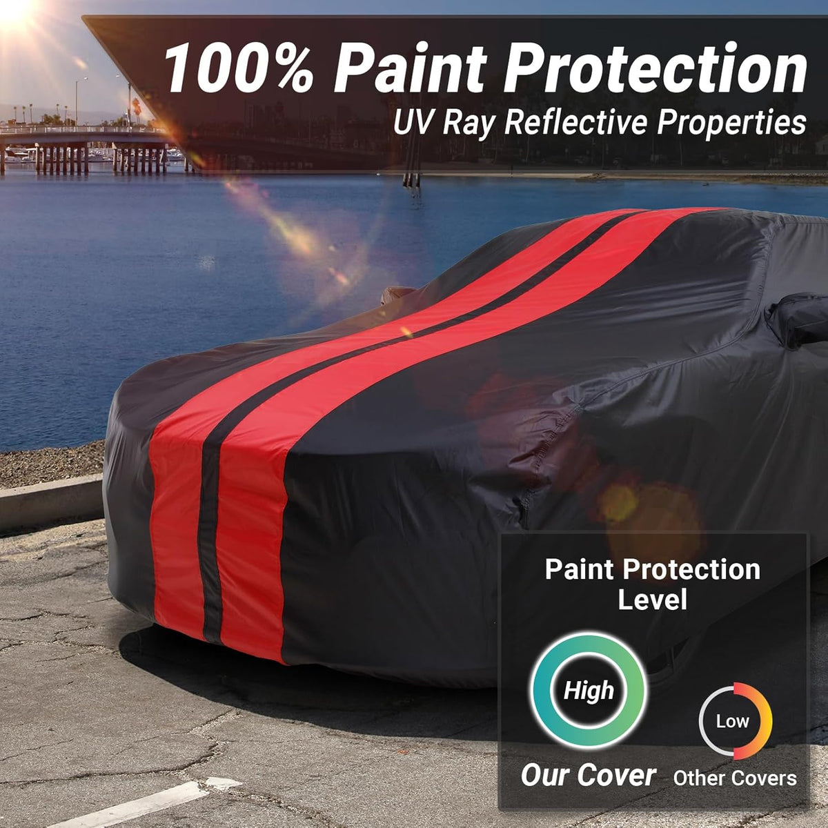 iCarCover Premium Car Cover for 1990-2017 Lexu s LS400, LS430, LS460 Heavy Duty Waterproof All-Weather Automobiles Custom Fit Indoor Outdoor UV Snow Protection Covers with Straps and Bag - Colors A