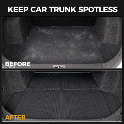 Floor Mats Set for Nissan Rogue 2026 2025 2024-2021 Accessories, Full Coverage All Weather Floor Mats Cargo Mat with Backrest Protectors & Door Sill Guards (Not for Sport)