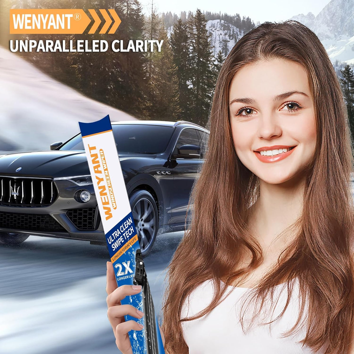 28"/28" Windshield Wipers Compatible with Ford Edge 2015-2020 Focus 2012-2018 Escape/Fusion 2013-2019 Front Wiper Blades for My Car Original Equipment Automotive Replacement (Set of 2) - Colors A