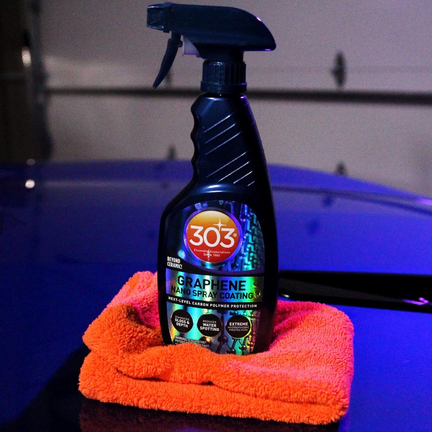 303 Products Graphene Nano Spray Coating for Cars, Advanced Graphene Coating Spray – Enhances Gloss & Depth, Water Repellent, UV Protection, Helps Prevent Scratches, 15.5 oz