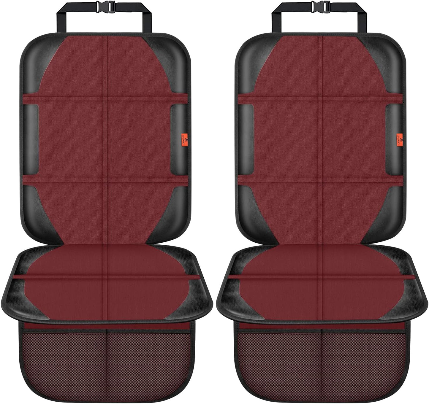 XHYANG Car Seat Protector,Auto Car Seat Protectors Baby Carseat Waterproof & Durable 600D Fabric for Child Baby Car Seat Mat Vehicle Pet Cover 2 Storage Pockets (2 Pack)