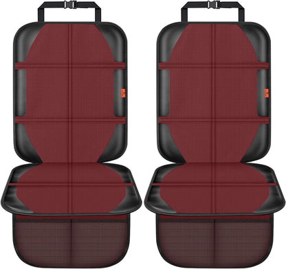 XHYANG Car Seat Protector,Auto Car Seat Protectors Baby Carseat Waterproof & Durable 600D Fabric for Child Baby Car Seat Mat Vehicle Pet Cover 2 Storage Pockets (2 Pack)
