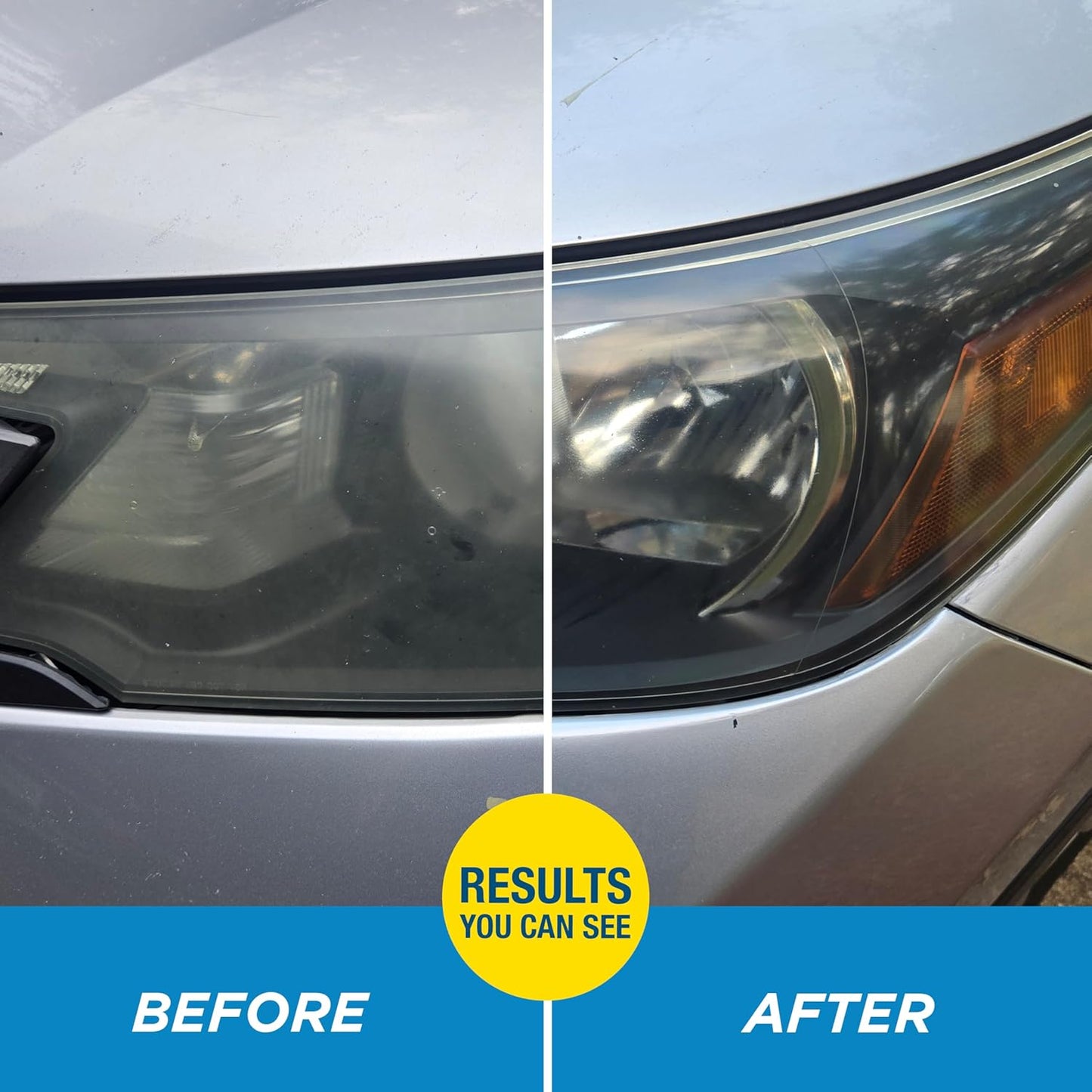 Rain-X 610153 Headlight Restoration Kit - Car Light Lens Cleaner/Restorer with Sanding & Polishing Drill Attachments & Sealant Wipe, Removes Scratches & Oxidation- All in 1 Long Lasting Formula