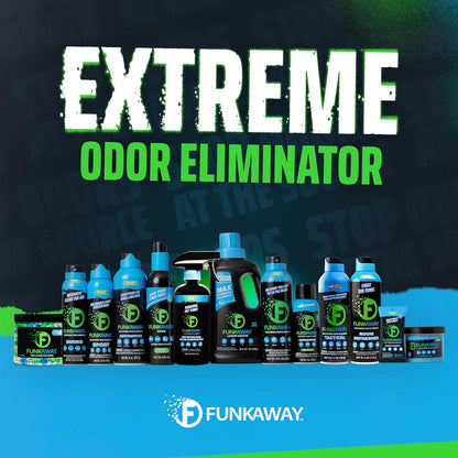 FunkAway Full-Release Car Deodorizer Spray (2 oz - 4 Pack) Lasts Up to 30 Days, Car Air Freshener and Odor Eliminator for SUVs, Trucks and RVs, Automotive Aerosol that Attacks Funk at the Source