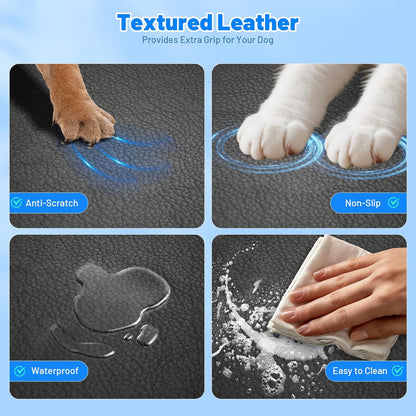 Dog Car Seat Cover for Back Seat with Hard Bottom,Waterproof Back Seat Extender for Dogs,Dog Hammock Dogs Bed for Cars, SUVs,Pet Seat Cover for Back Seat Holds 400lbs with Mesh Window & Pocket
