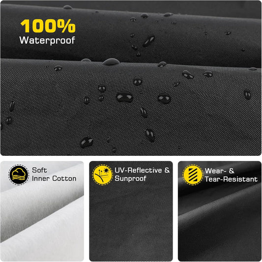 Car Cover for Kia K5 2020-2026, 6 Layers Waterproof Car Covers with Zipper Door & Windproof Bands All Weather Cover for Snow Rain Dust Hail Leaves Bird droppings Protection