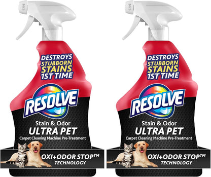 Resolve Ultra Pet Carpet Cleaner Spray – for Removal of Pet Stains & Odors, 32oz