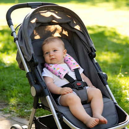 COOLBEBE Car Seat Straps Shoulder Pads for Baby Kids, Super Soft Seat Belt Covers for All Car Seats/Pushchair/Stroller/High Chair