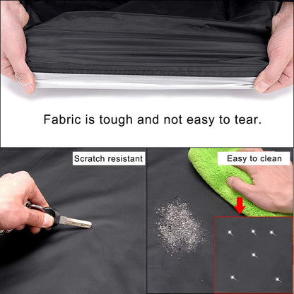 Full Car Covers for Sedan, Car Cover Waterproof All Weather Windproof Dustproof UV Protection Scratch Resistant Indoor Outdoor Univers