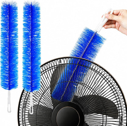 2 Pcs Zylphion Fan Cleaning Brush, Bendable Fan Cleaner Flexible Small Space Crevice Cleaning Tool Duster for Box Fan, Floor Fan, Stand Up Fan, Air Vent, Heater Vent