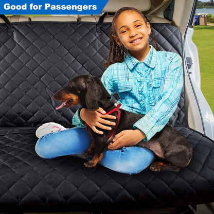 VIEWPETS Bench Car Seat Cover Protector - Waterproof, Heavy-Duty and Nonslip Pet Car Seat Cover for Dogs with Universal Size Fits for Vehicles, Trucks & SUVs