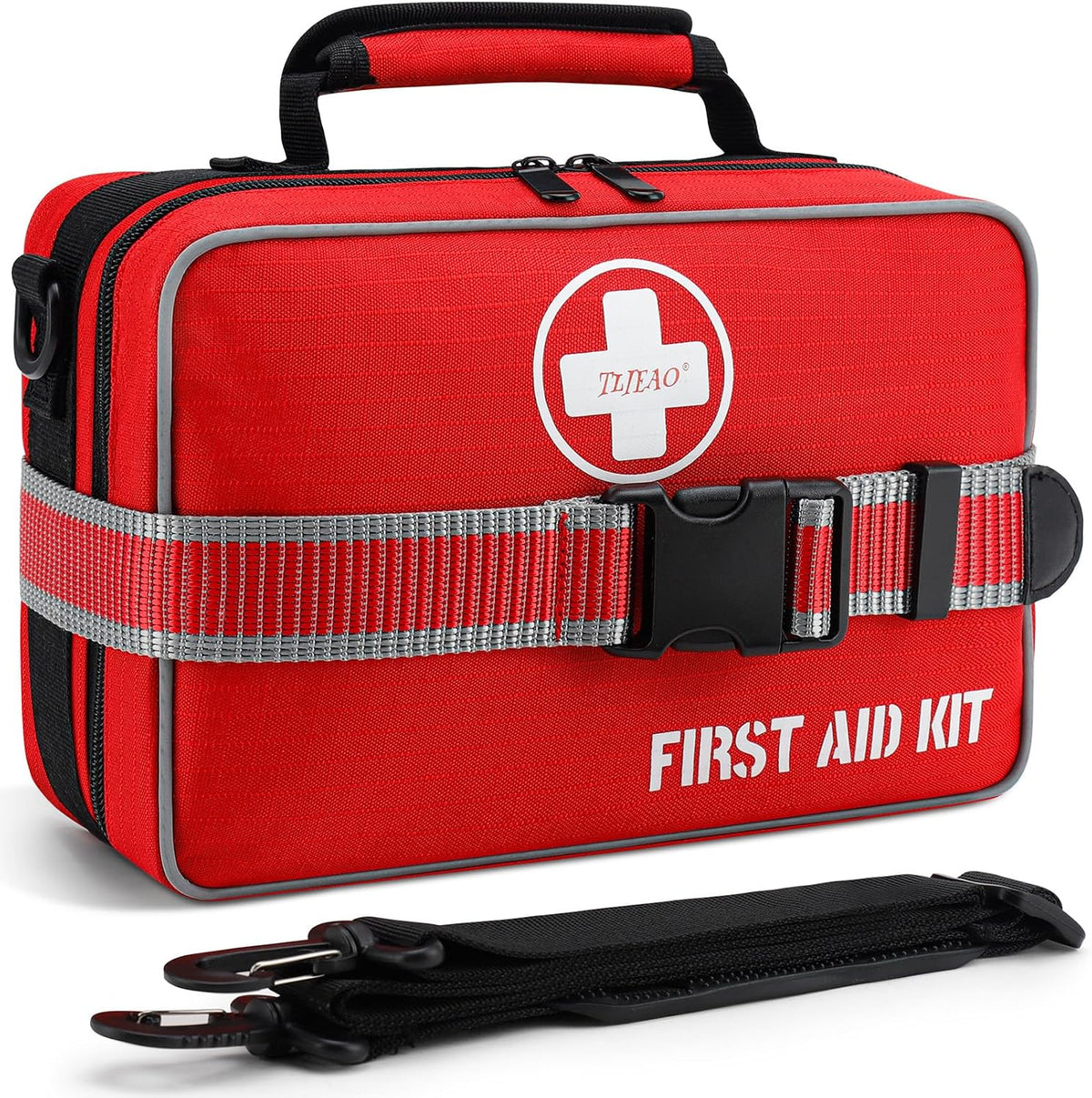 330 Piece First Aid Kit, Premium Waterproof Compact Trauma Medical Kits for Any Emergencies, Ideal for Home, Car, Travel, Camping, Hiking, Truck, Office, Sports (Medium)