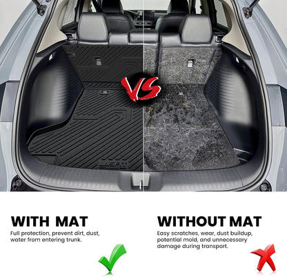 LASFIT Floor Mats for Honda CR-V 2026 2025 2024 2023 (Gasoline & Hybrid & e:FCEV), All Weather TPE Custom Fit Anti-Slip Pet Friendly Car Liners, 1st & 2nd Row Black