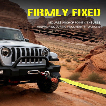 Heavy Duty Recovery Tow Strap, 2" x 20ft, 25,000 LBS Break Strength, Reinforced Loops,Winch Extension & Tree Saver Strap for Trucks, SUVs, Jeeps, ATVs and Off-Road Vehicle Emergency Recovery