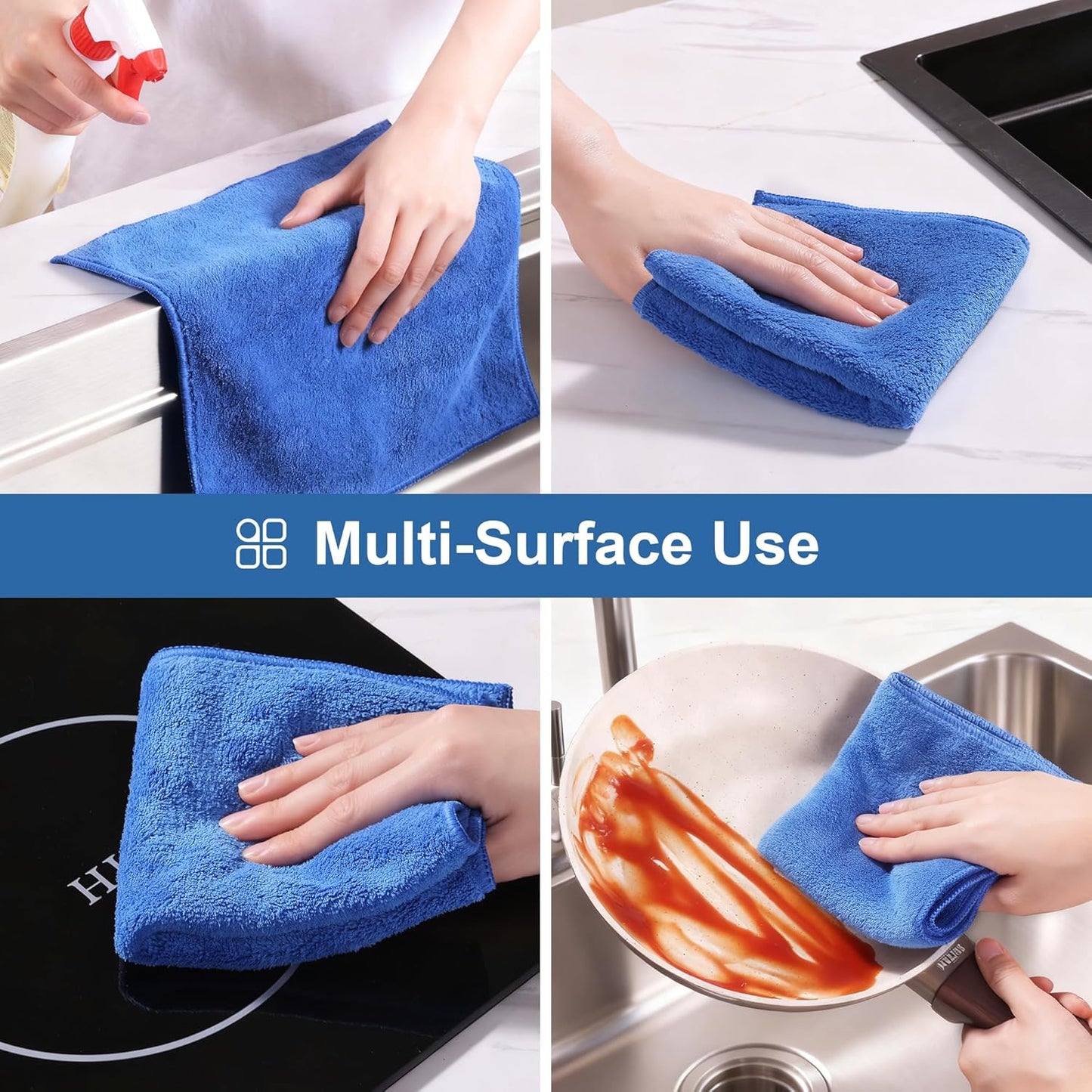 JOYMOOP Microfiber Towels for Cars, 2 Pack 35.4" x 23.6" Car Drying Towel, Dark Gray Reusable Car Towel, Quick Drying Car Microfiber Cleaning Cloth for RVs, SUVs, Trucks