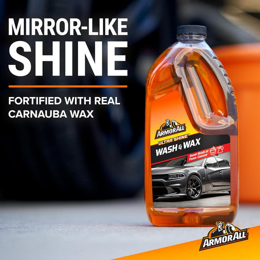 Armor All Ultra Shine Car Wash and Car Wax,Cleaning Fluid for Cars,Trucks,Motorcycles,64 Fl Oz Each,(Pack of 3)