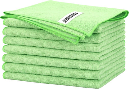 FIXSMITH Microfiber Cleaning Cloth - Pack of 50, Microfiber Towels for Cars 16 x 12 in, Highly Absorbent Cleaning Rags, Lint-Free, Streak-Free Cleaning Cloths for Car Kitchen Home Office