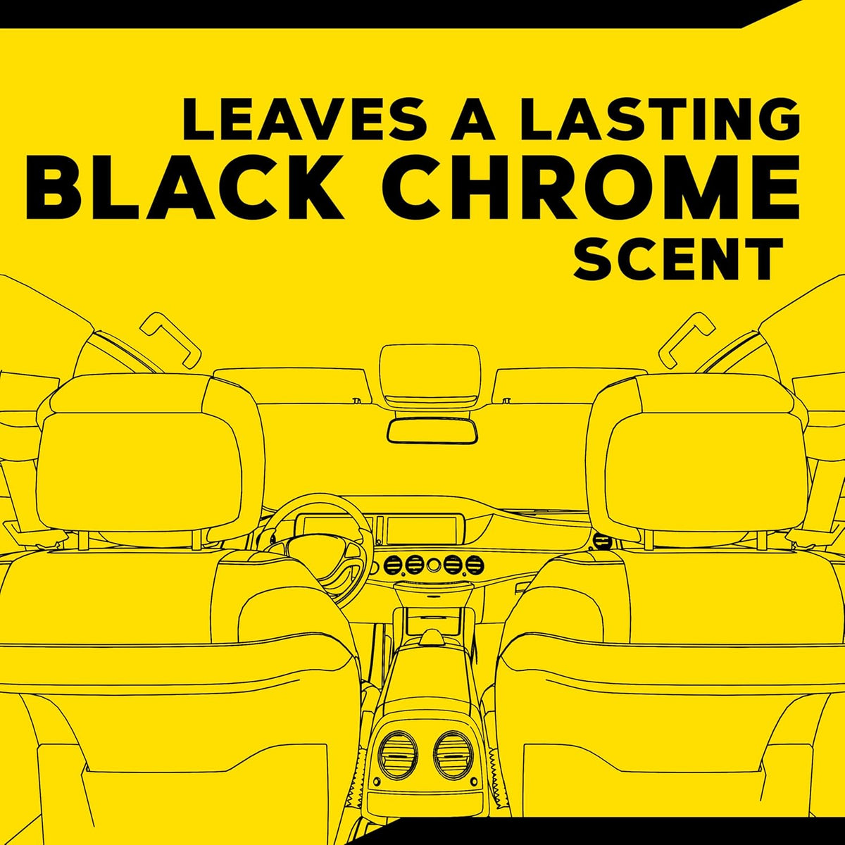 Meguiar’s Air Re-Fresher Odor Fighting Spray - Black Chrome Scent - Convenient Car Air Freshener that Instantly Fights Odors and Leaves Behind a Long-Lasting, Refreshing Black Chrome Scent, 8 Oz Spray