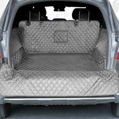 PETICON SUV Cargo Liner for Dogs, Waterproof Trunk Cover for SUVs with Bumper Flap Protector, Scratchproof Durable 600D Oxford Fabric, Non-Slip, Machine Washable