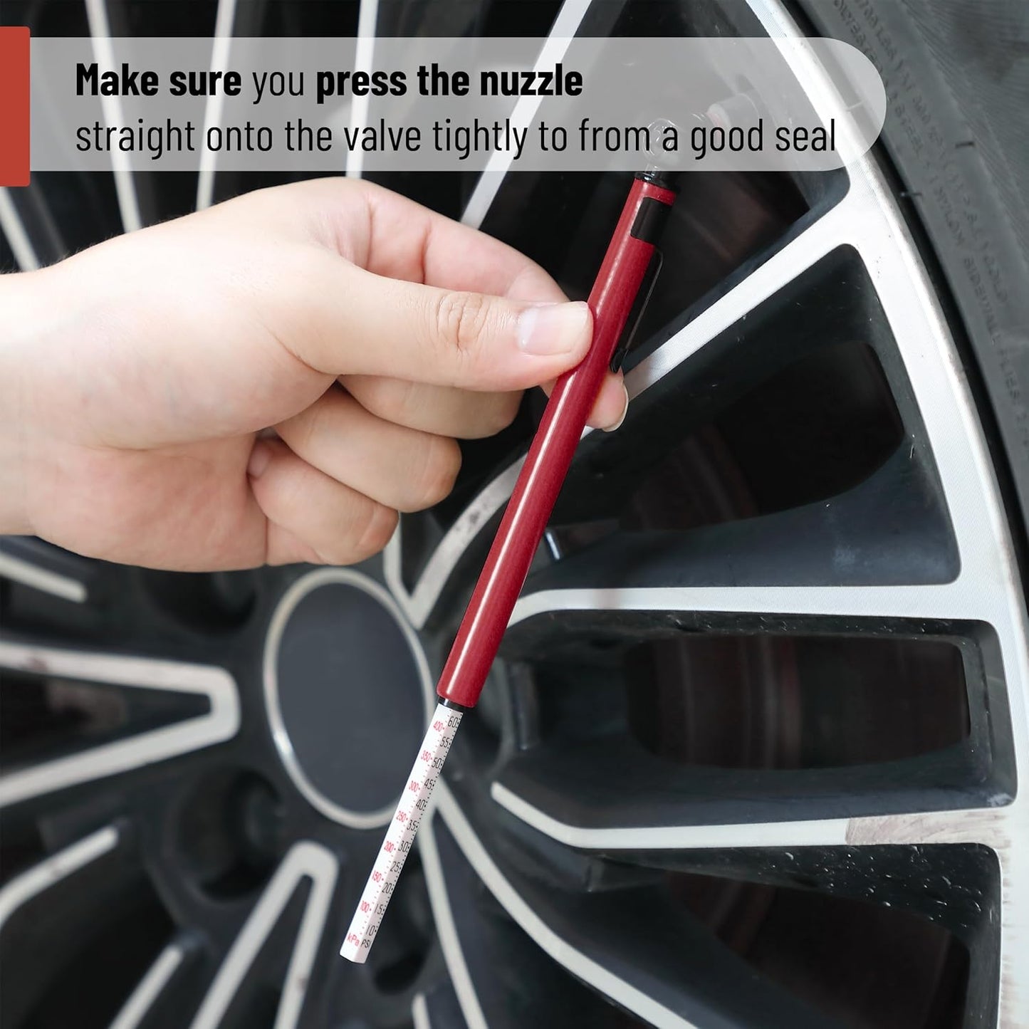 UNCO Pencil Tire Gauge, 2 Pack, 10-75 PSI, Car Tire Air Gauge