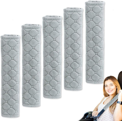 5 Pack Soft Car Seat Belt Cover Protector Comfort Auto Seatbelt Pads Strap Cushion Protecting Neck Shoulder Sedan SUV Trucks Car Interior Accessories for Adults Women Men 11 Inch Black