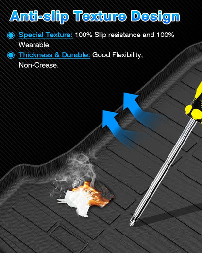 Rav4 Cargo Liner - Trunk Mat for Toyota RAV4 2019-2024 2025, All Weather Cargo Mat for rav4 Accessories, Heavy Duty (Fit for All Models)